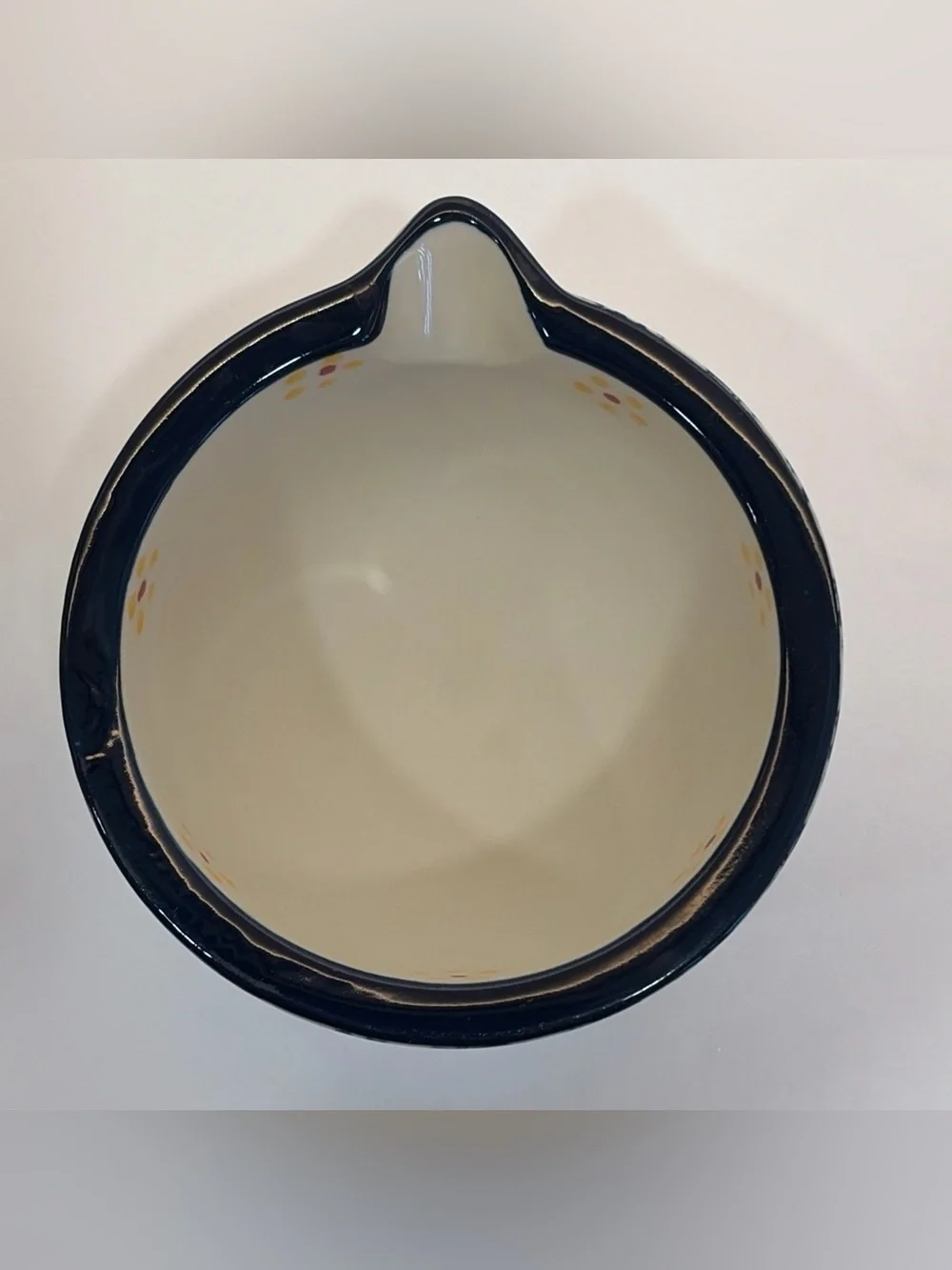 Temp-Tations Blue and Yellow Floral Ceramic Mortar & Pestle